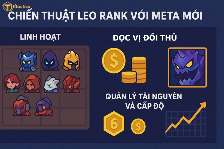 Làm chủ meta mới với những bí quyết leo rank DTCL