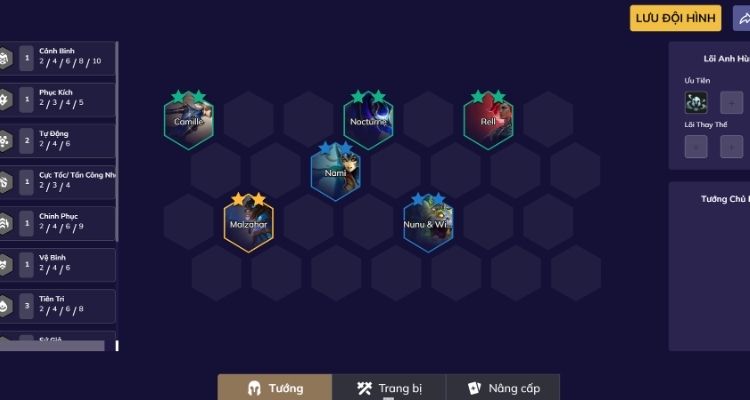 Công cụ xây dựng đội hình Team Builder TFT